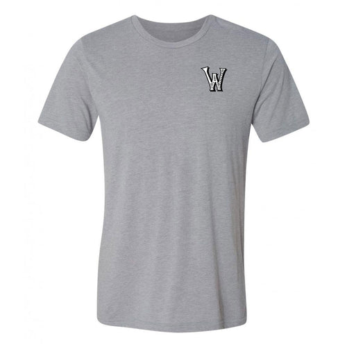 Woodson Whiskey Left Chest T-Shirt - Athletic Grey Triblend