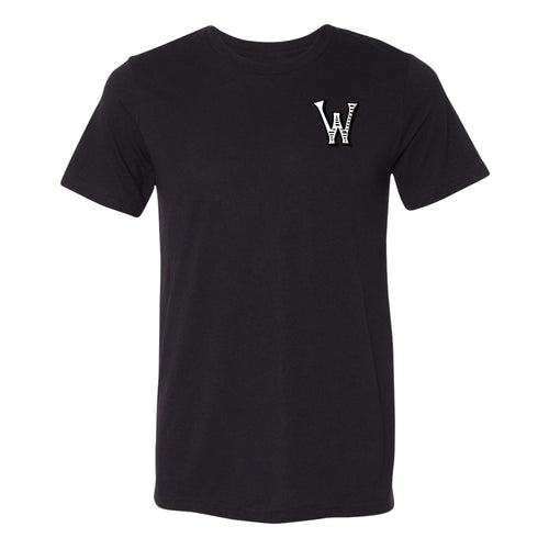 Woodson Whiskey Left Chest T-Shirt - Solid Black Triblend