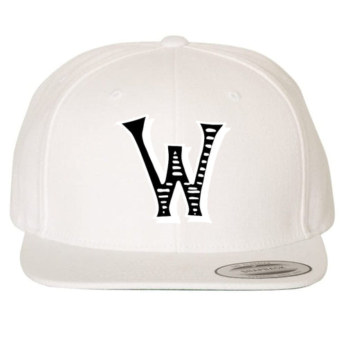 Woodson Whiskey W Flatbill Snapback - White