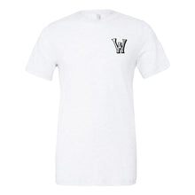 Load image into Gallery viewer, Woodson Whiskey Left Chest T-Shirt - Solid White Triblend