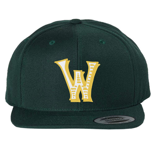 Woodson Whiskey W Flatbill Snapback - Spruce
