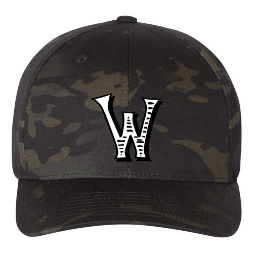 Woodson Whiskey W Flexfit Fitted Cap - Multicam Black