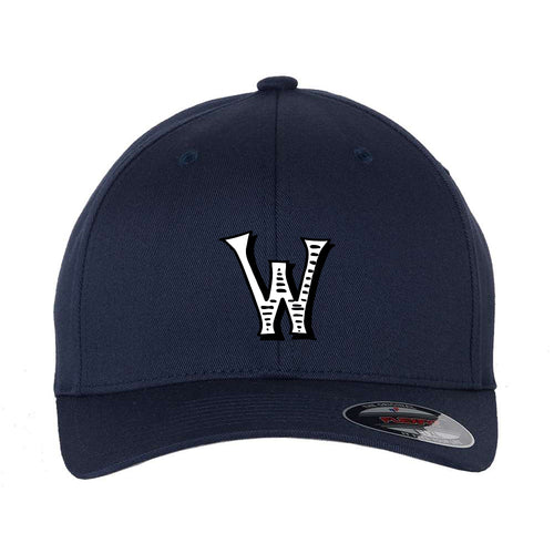 Woodson Whiskey W Flexfit Fitted Cap - Navy