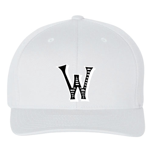 Woodson Whiskey W Flexfit Fitted Cap - White